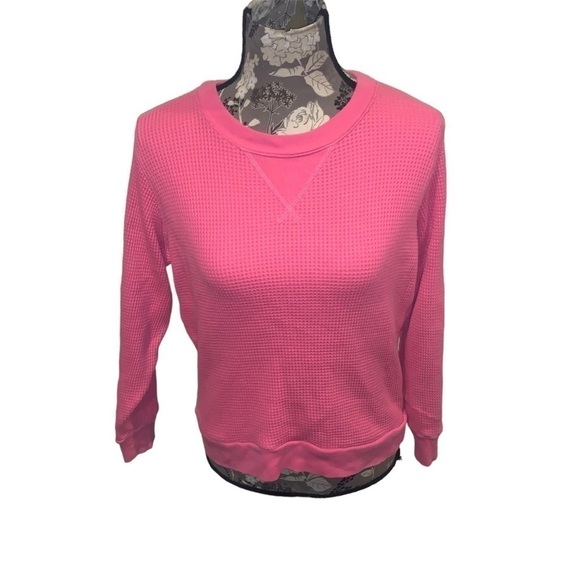J. CREW Thermal Pink Long Sleeve size XS Barbiecore - Picture 2 of 8